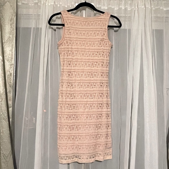 Dynamite Fitted Lace Mini Dress - Picture 2 of 4